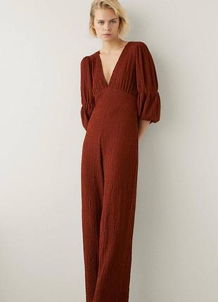 Комбінезон bershka жіночий коричневий максі s