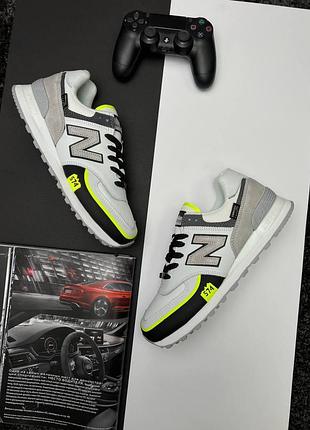 Мужские кроссовки New Balance Treinadores 327 V1 tp2 white yellow neon