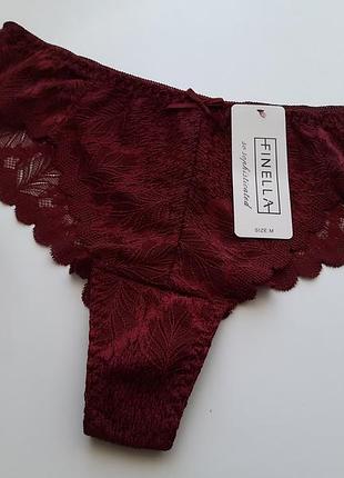 Трусики стринги женские хлопковые кружевные разные цвета премиум качество