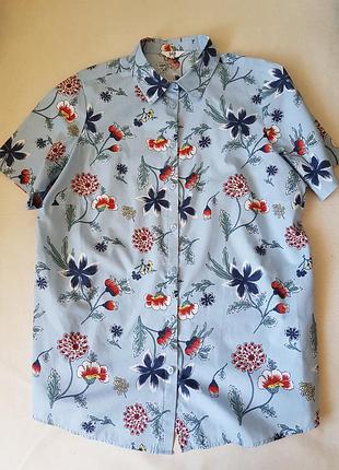 Комфортная рубашка из натуральной ткани, легкой коттон