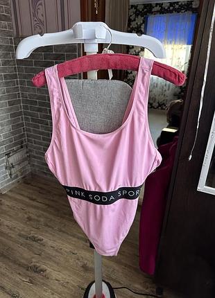 Розовый купальник pink soda barbie