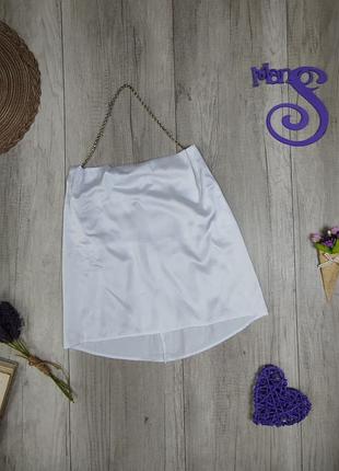 Женская майка топ без бретелек на цепочке белая размер m (46)