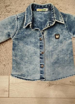 Сорочка джинсова