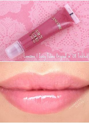 Блиск lancôme juicy tubes original lip gloss color: 08 tickled pink