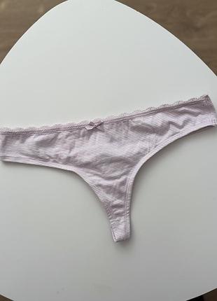 Хлопковые трусики стринги janina m-l