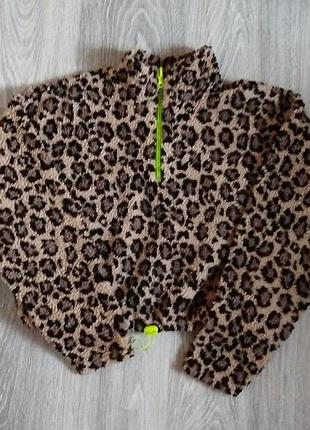 Свитер леопардовый принт