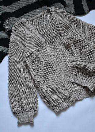 Красивый светло-коричневый бежевый кардиган shein m