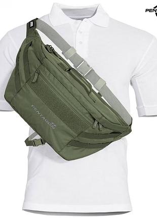 Сумка через плечо entagon telamon bag 8,5 л - масло,черная