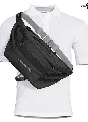 Сумка через плечо entagon telamon bag 8,5 л - масло,черная