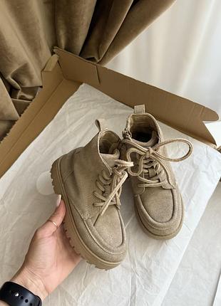 Шкіряні ботінки черевики zara 27 устілка 17,5 см