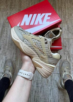 Nike m2k tekno beige & gray/кросівки жіночі
