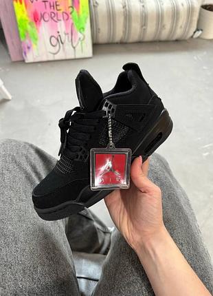 Кроссовки nike air jordan retro 4 black cat