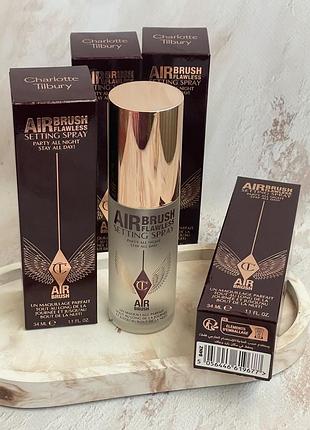 Спрей для фіксації закріплення макіяжу charlotte tilbury airbrush flawless setting spray 34мл.