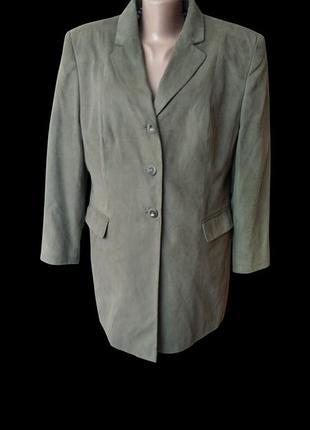 Удлиненный пиджак, хаки, canda