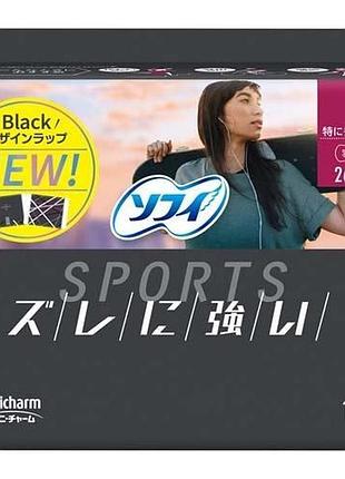 Unicharm sofy sports ультратонкие гигиенические прокладки 26 см, 19 шт