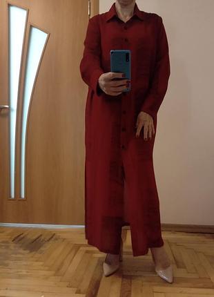 Стильное модное платье рубашка, размер 16