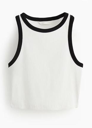 Топ в рубчик h&m