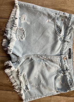 Джинсові міні шорти 4