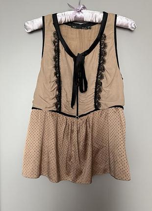 Майка bgn блуза майка 100% шелк, шовкова блуза