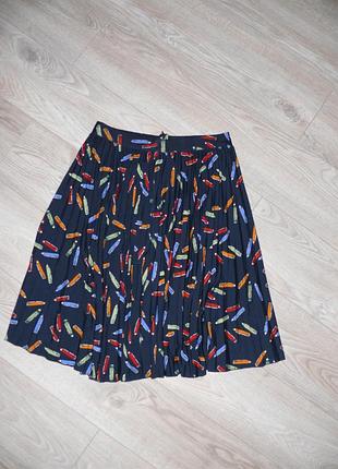 Юбка, юбка плиссе в интересный принт