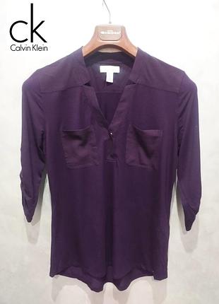 181. calvin klein, женская блуза красивого цвета (95% rayon 5% spandex) размер м