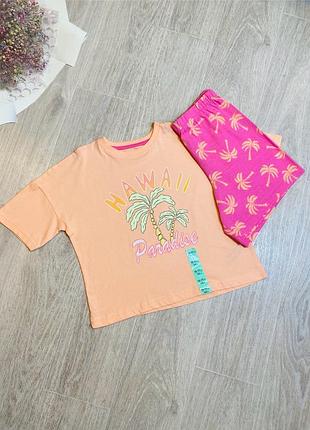 Дитячий літній костюм для дівчинки (піжама) 146 см primark