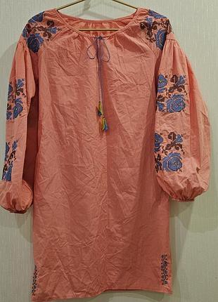 Вышиванка платья, из легкой ткани