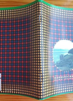 Тетрадь 96 л линия с полями а5, скоба, рисунок шотландка обложка картон