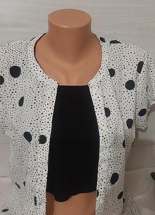 Платье рубашка платья рубашка длинное в горох стильная трендовая базовая прямая