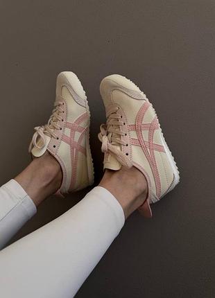 Жіночі кросівки asics onitsuka tiger light pink / cream premium