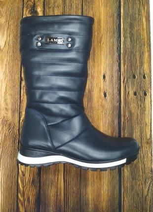 Шкіряний дуті чоботи