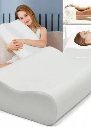 Ортопедична подушка з пам'яттю memory pillow (меморі пілоу)
