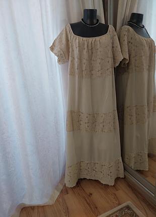Шикарное с кружевом платье 👗 италия
