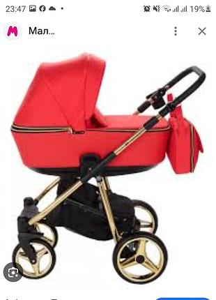 Коляска adamex в комплекте все есть и прогулочная тележка