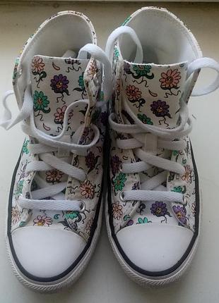 Оригинальный кеды для девочки converse 4
