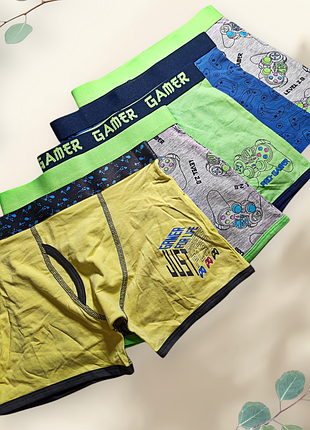 Комплект трусів, труси шортики боксери на хлопчика 7-8 років