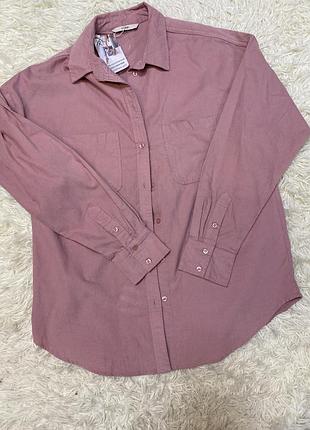 Рожева вельветова сорочка