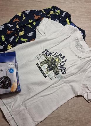 Лупилу! трикотажный набор: футболка для мальчика и реглан для мальчика 110/116