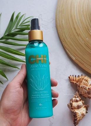 Chi aloe vera curls defined
несмываемый кондиционер для вьющихся волос ши