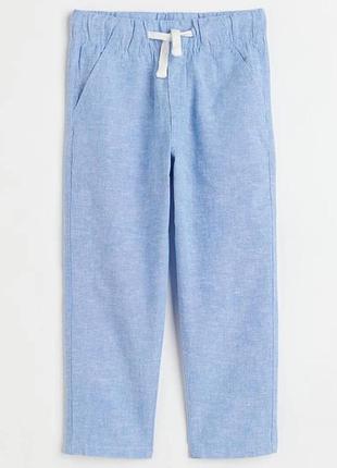 Стильні лляні штани, брюки на хлопчика j. crew, р. 134-140