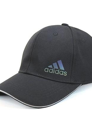 Кепка черная adidas бейсболка летняя универсальная хлопок