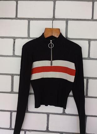 Кофтина гольф топ с молнией