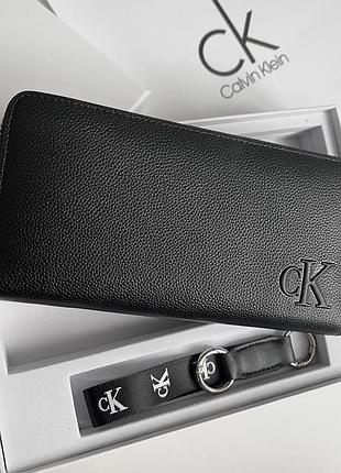 Кошелек calvin klein черный мужской / женский