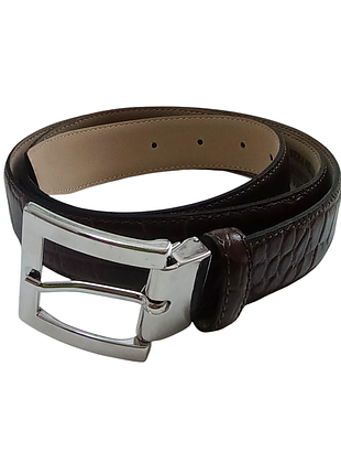 Ремінь жіночий зі шкіри, коричневий tcm