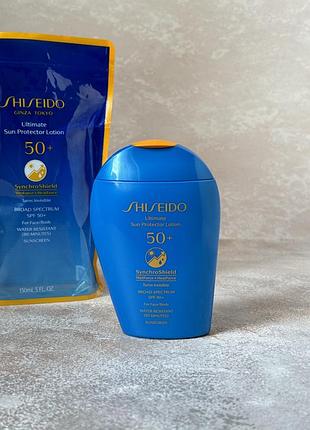 Shiseido  - ultimate sun protector lotion spf 50+ - сонцезахисний лосьйон, 150 мл