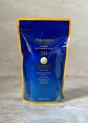 Shiseido  - ultimate sun protector lotion spf 50+ - сонцезахисний лосьйон, 150 мл2 фото