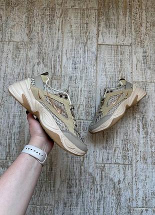 Жіночі кросівки nike m2k tekno beige & gray
