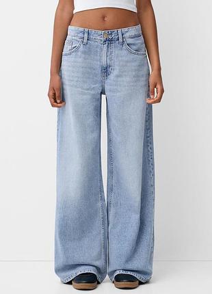 Wide-leg джинси bershka