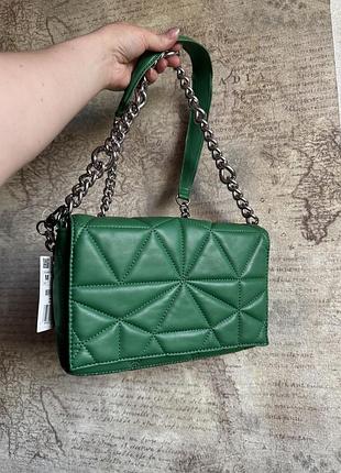 Сумка жіноча крос-боді з коротким і довгим ремінцем нова stradivarius