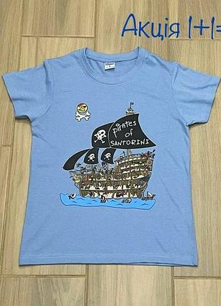 Футболка pirates of santorini блакитного кольору